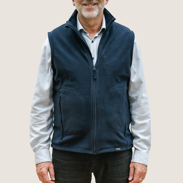 WoozHomme - Gilet chauffant micropolaire eco-responsable - unisexe - Local