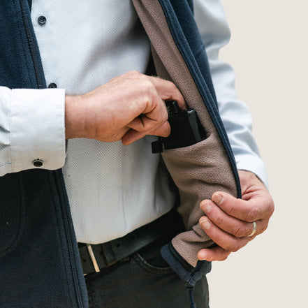 WoozHomme - Gilet chauffant micropolaire eco-responsable - unisexe - Local