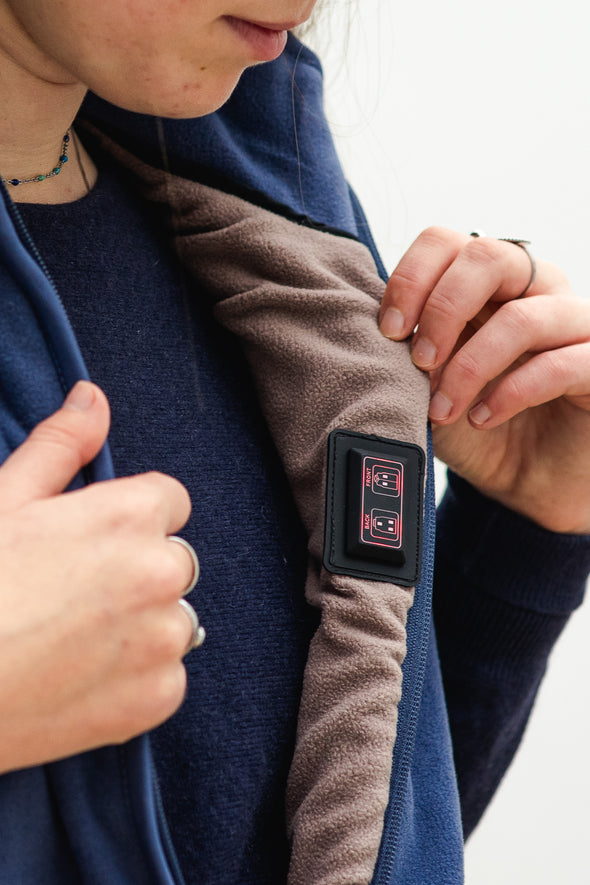 WoozWomen - Gilet chauffant féminin en micropolaire - Local