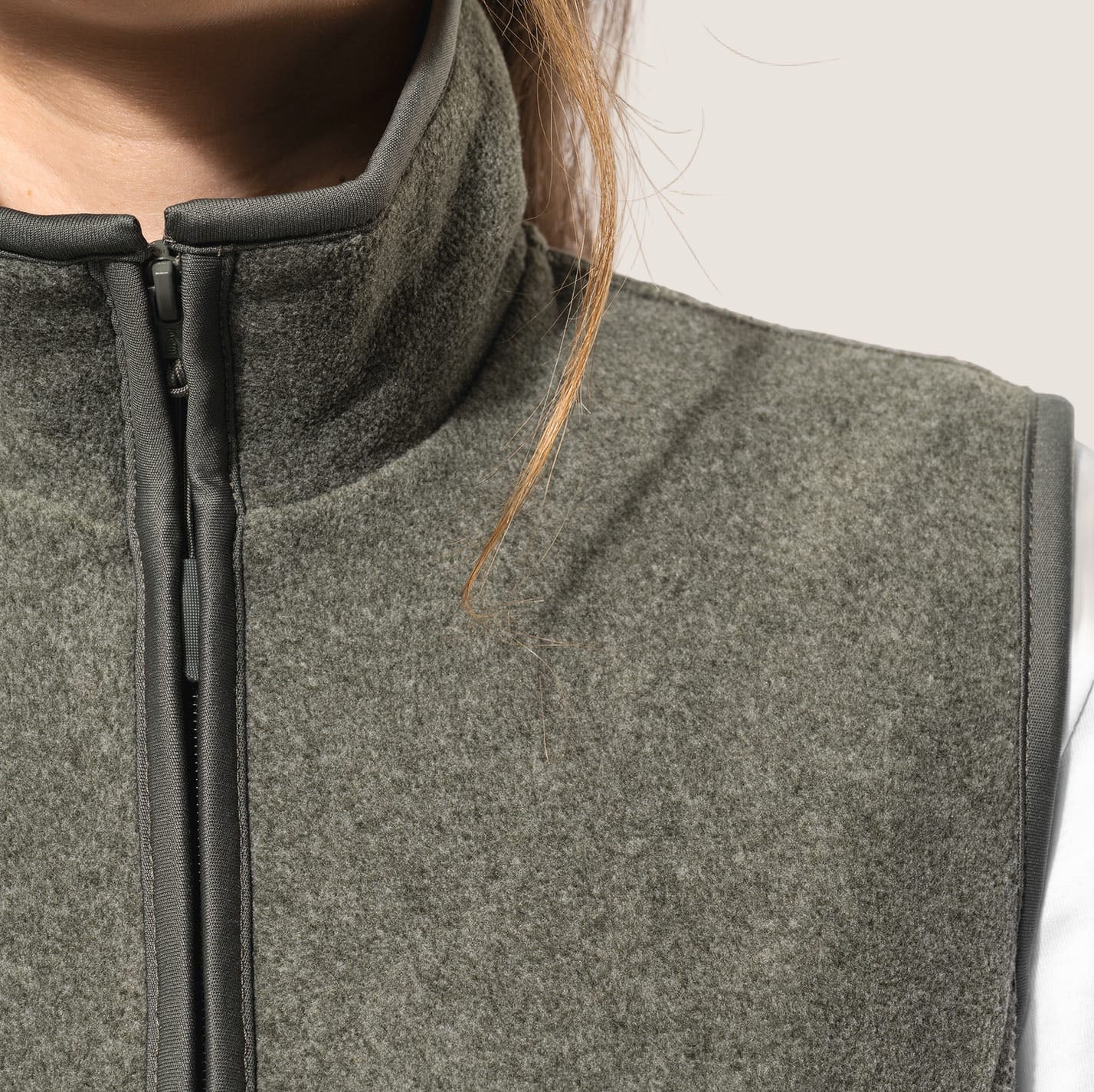 WoozWomen - Gilet chauffant féminin en micropolaire - Local