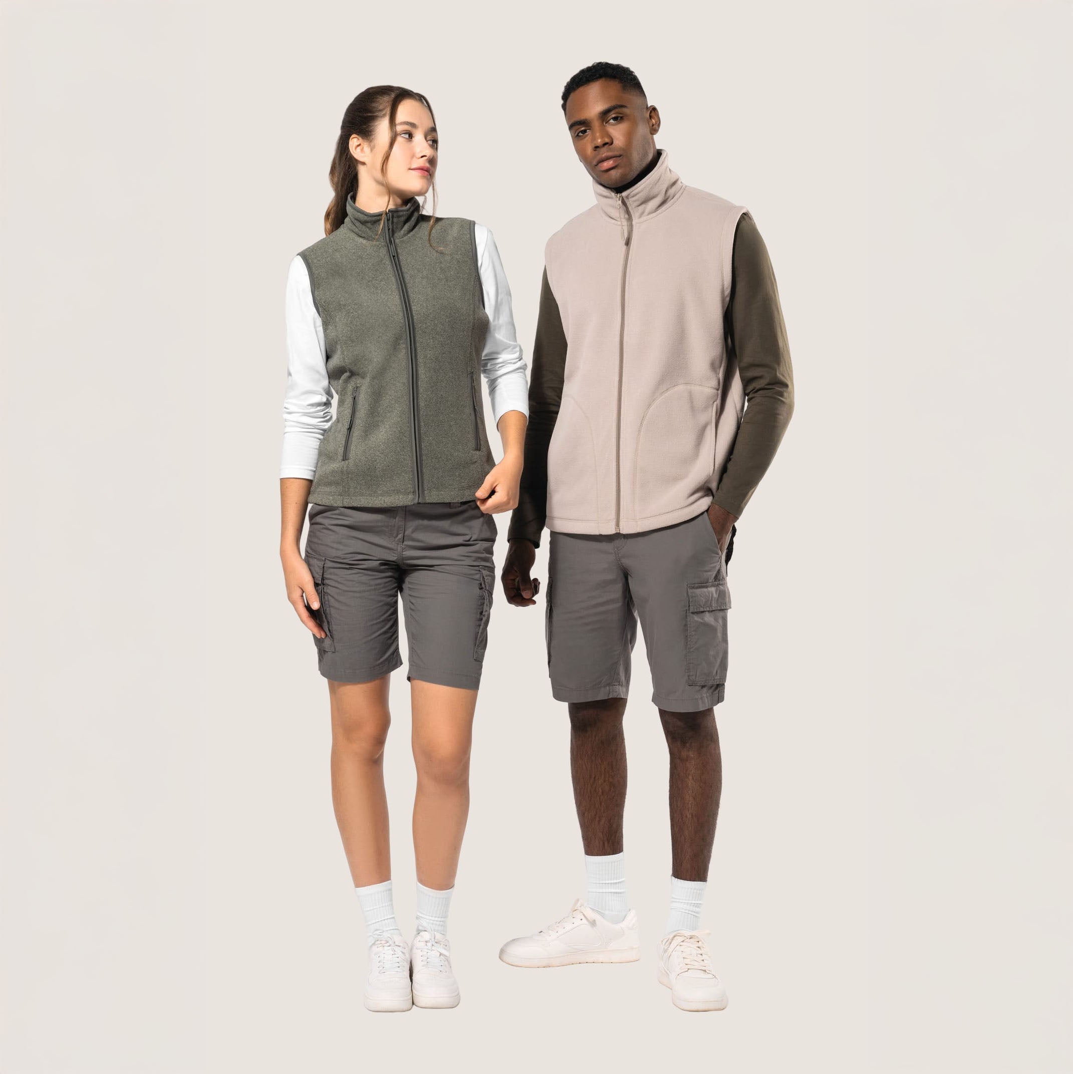 WoozWomen - Gilet chauffant féminin en micropolaire - Local