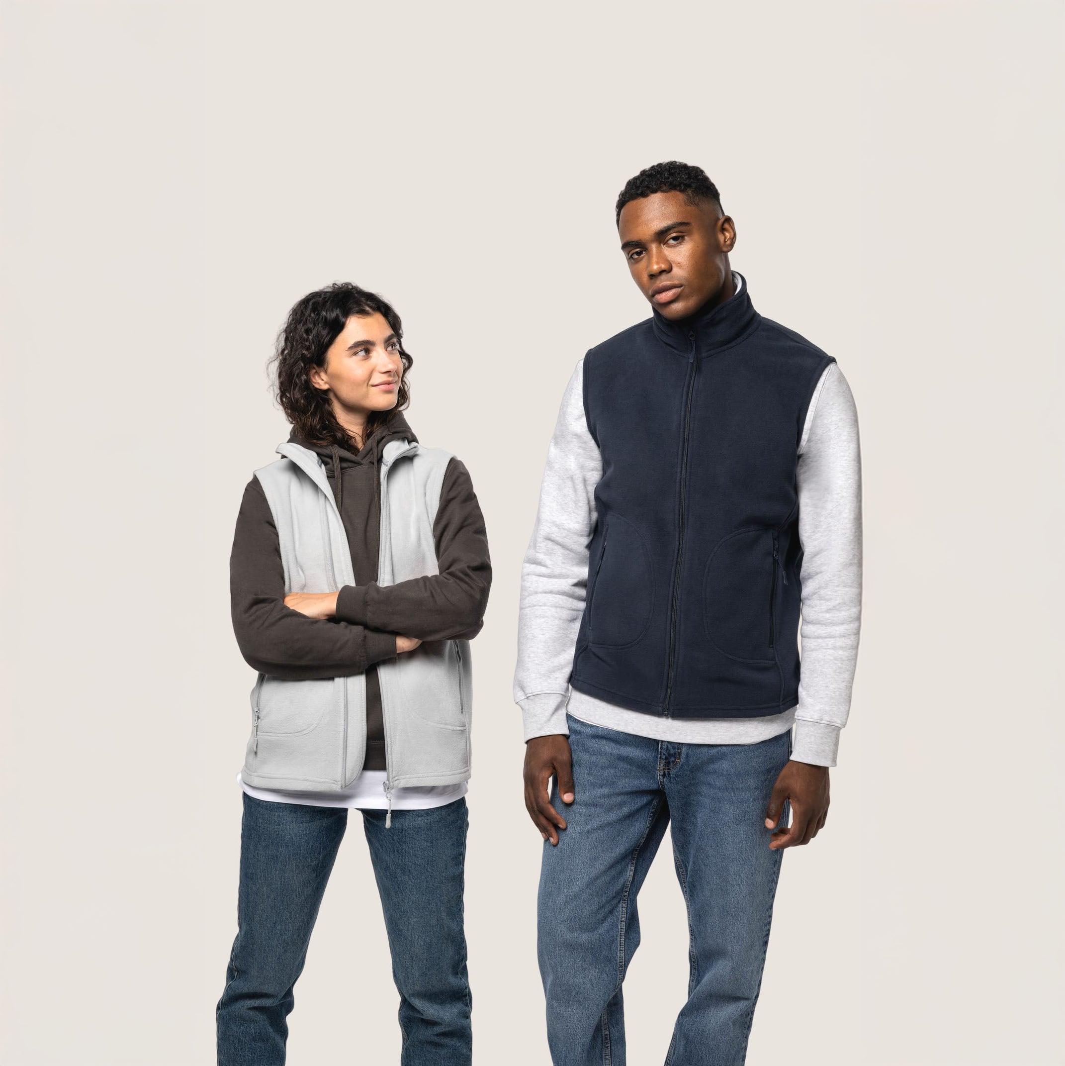 WoozHomme - Gilet chauffant micropolaire eco-responsable - unisexe - Local