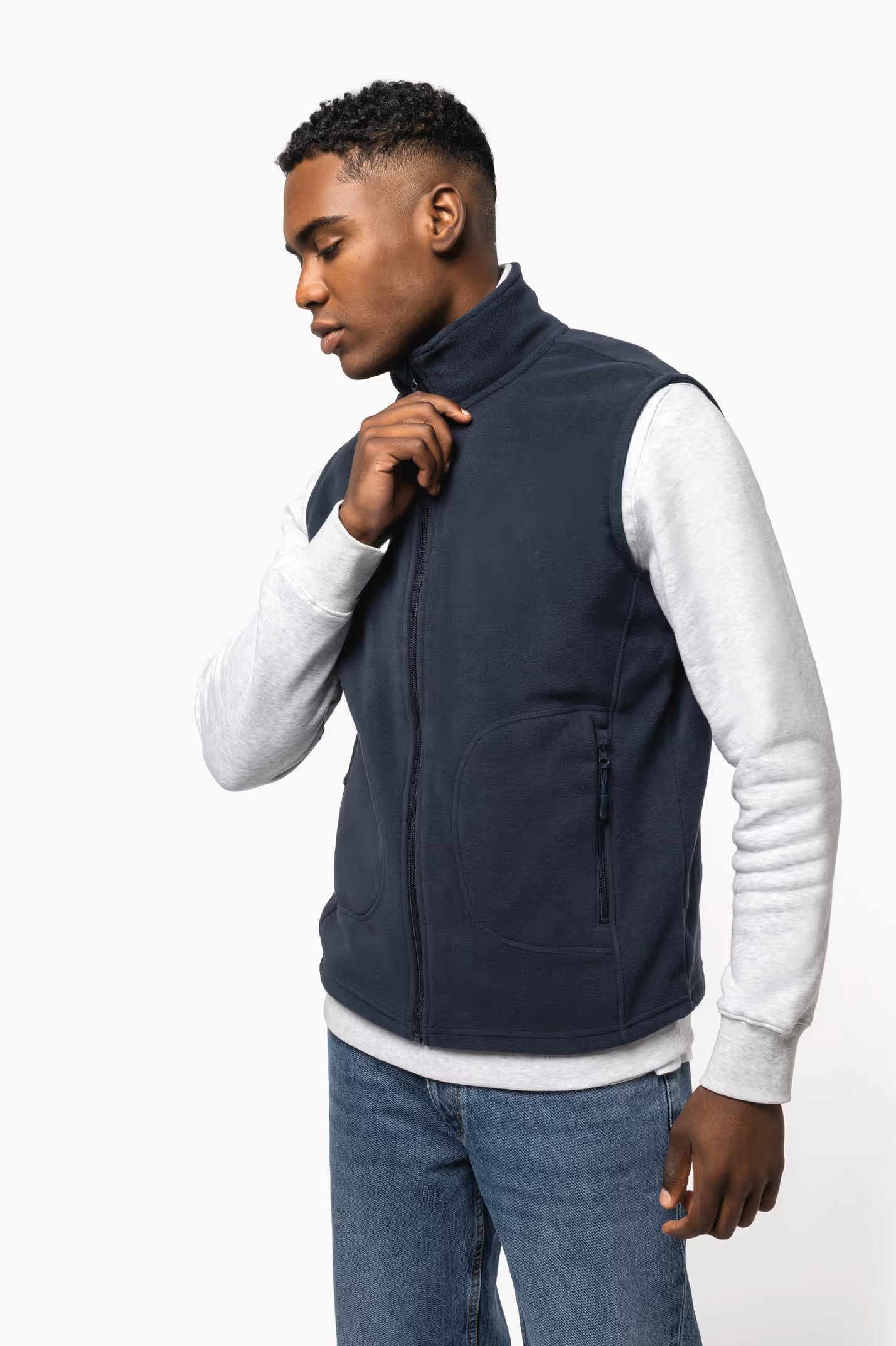 WoozHomme - Gilet chauffant micropolaire eco-responsable - unisexe - Local