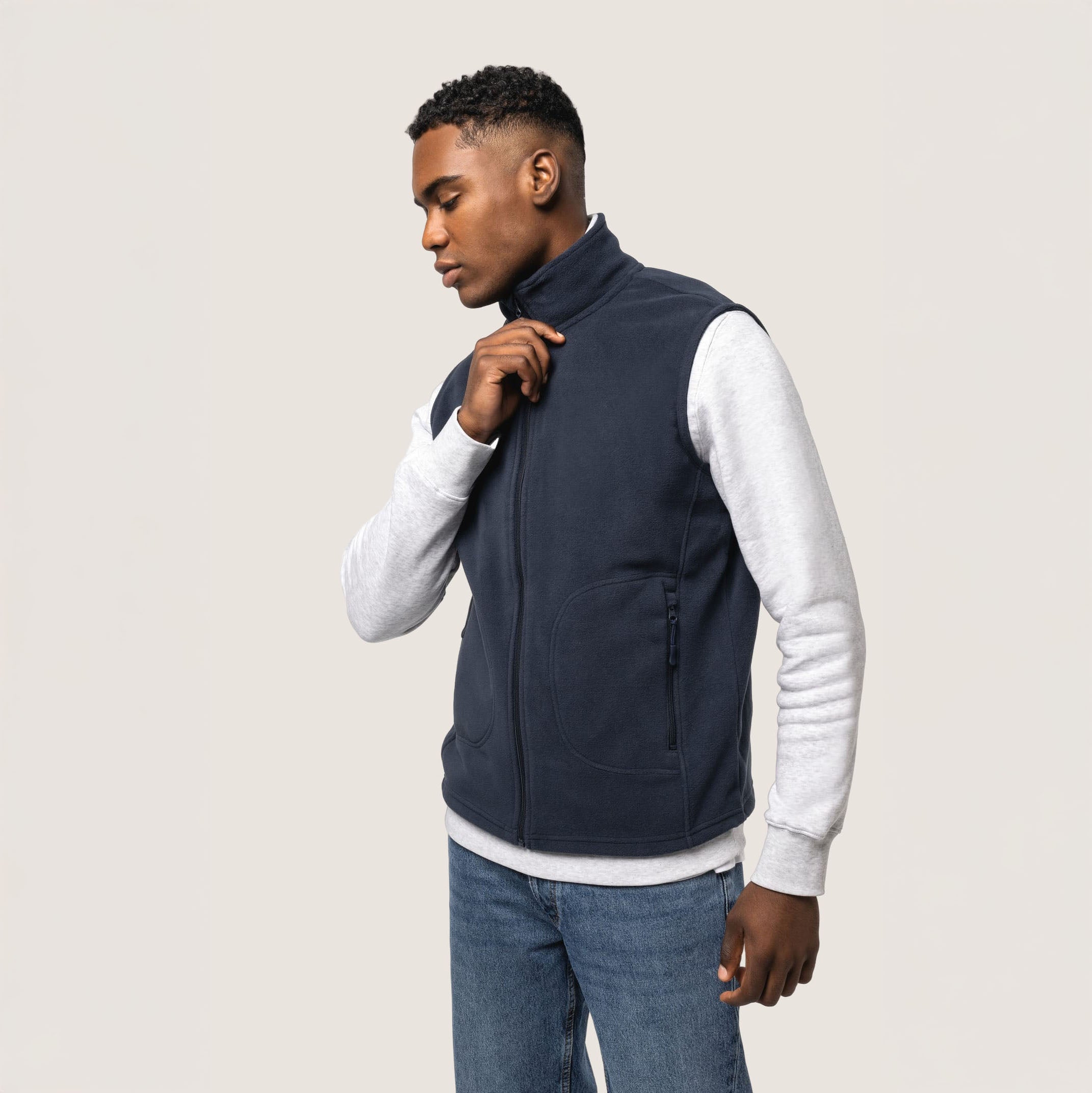 WoozHomme - Gilet chauffant micropolaire eco-responsable - unisexe - Local