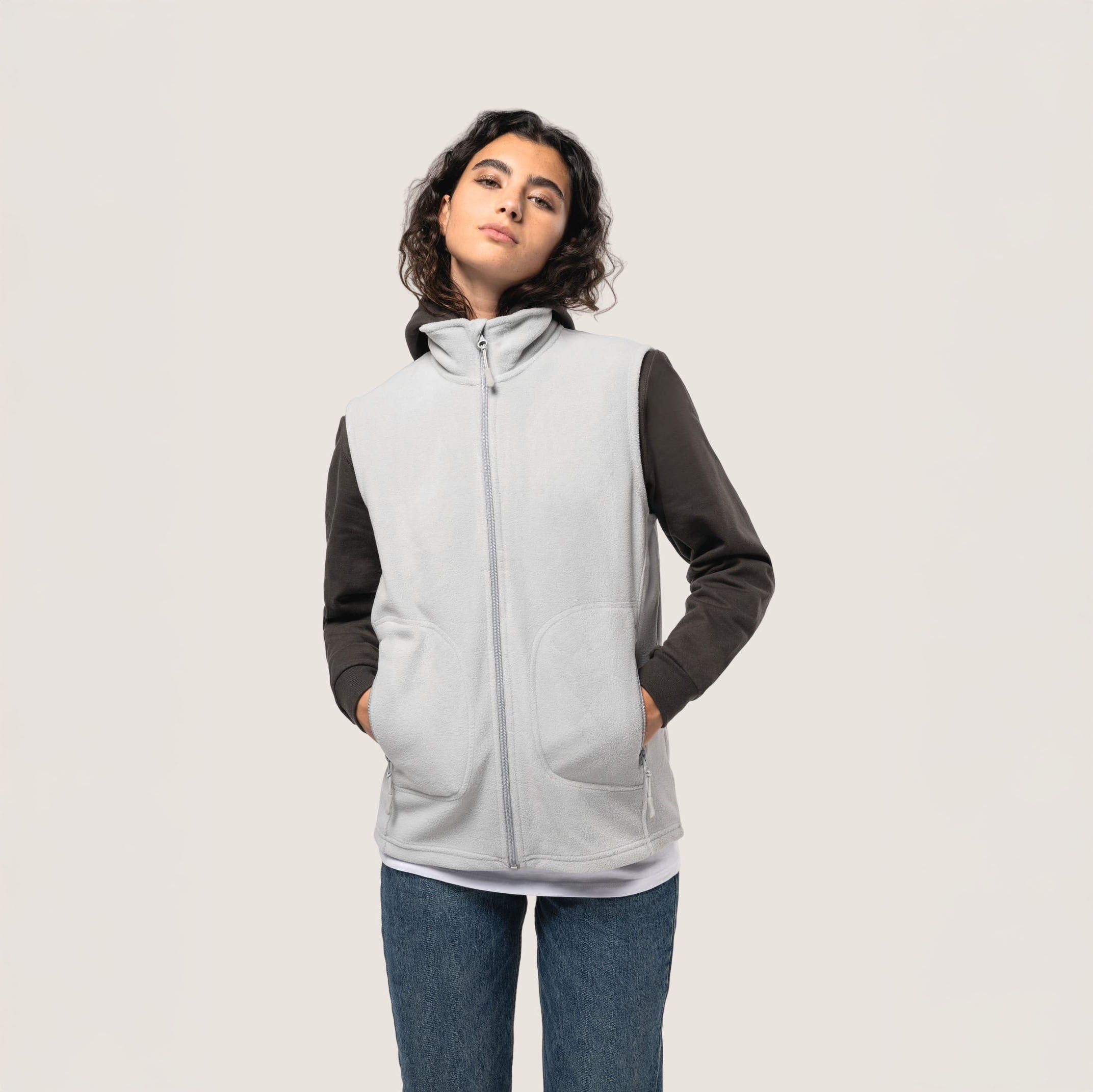 WoozHomme - Gilet chauffant micropolaire eco-responsable - unisexe - Local
